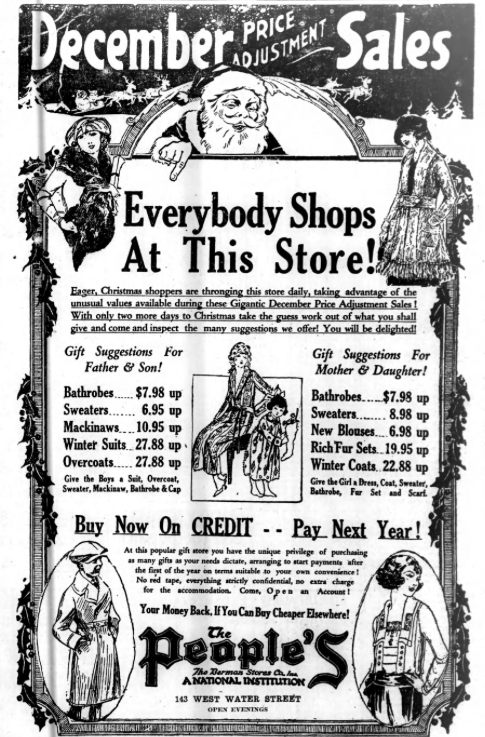 Old Local Christmas Ads