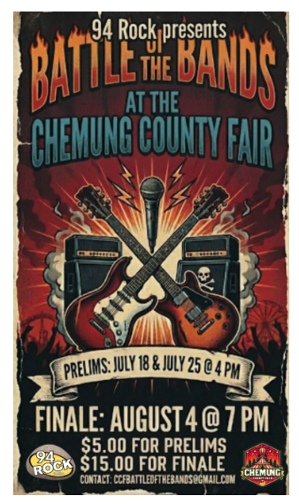 "Battle Of The Bands" To Return To Chemung County Fair